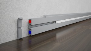 Wand-Aufputz-Montage mit Wanderwärmung (Standard)